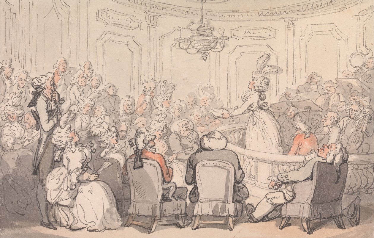 Komfort kąpieli - Koncert autorstwa Thomas Rowlandson
