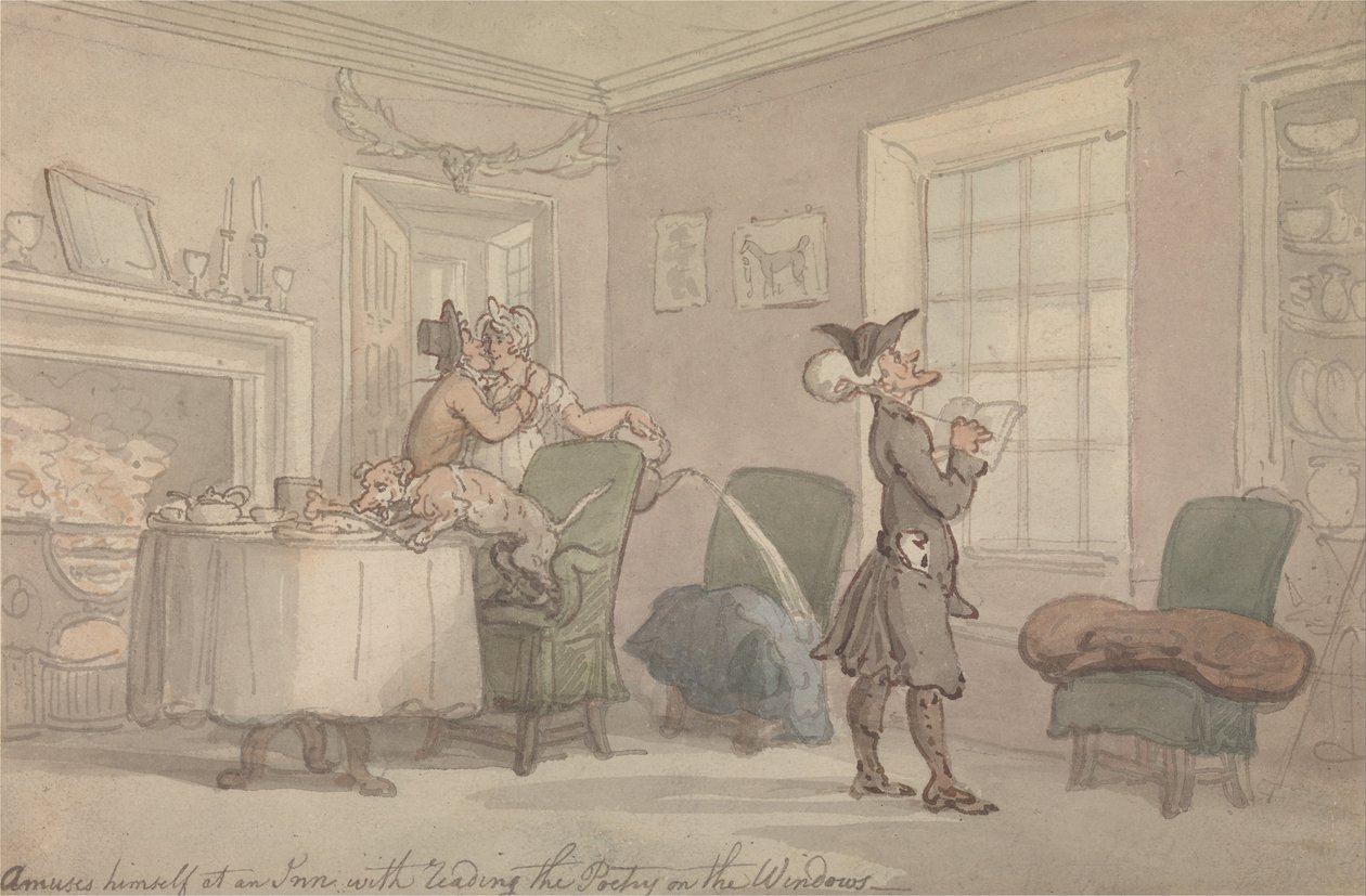 Dr Składnia Kopiowanie dowcipu okna autorstwa Thomas Rowlandson