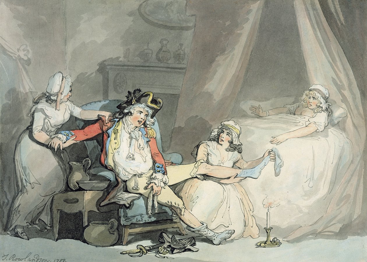 Godzina czwarta w mieście autorstwa Thomas Rowlandson