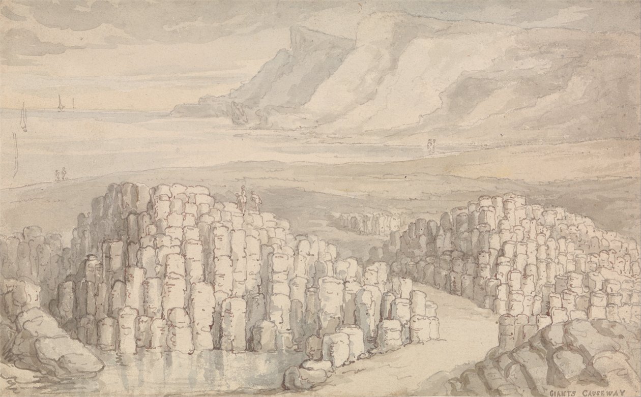 Giants Causeway, Antrim, Irlandia. autorstwa Thomas Rowlandson