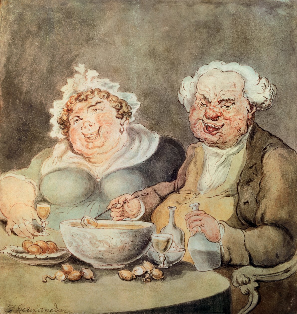 Łakomczuchy, ok. 1800-05 autorstwa Thomas Rowlandson