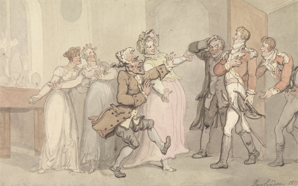 Zazdrość, wściekłość, rozczarowanie... autorstwa Thomas Rowlandson