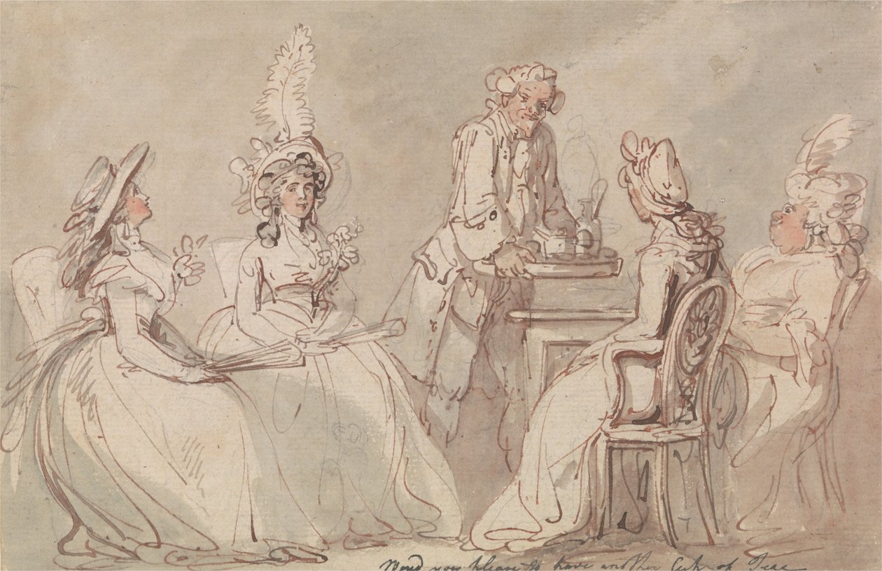 Panie w herbacie autorstwa Thomas Rowlandson