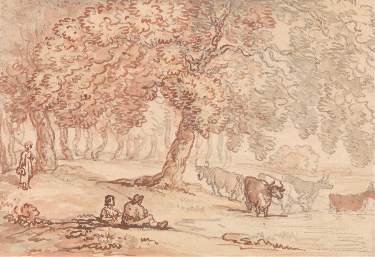 Park Richmond autorstwa Thomas Rowlandson