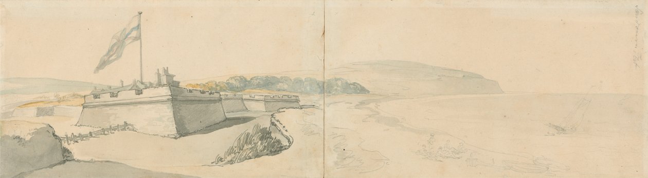 Fort Sandown autorstwa Thomas Rowlandson