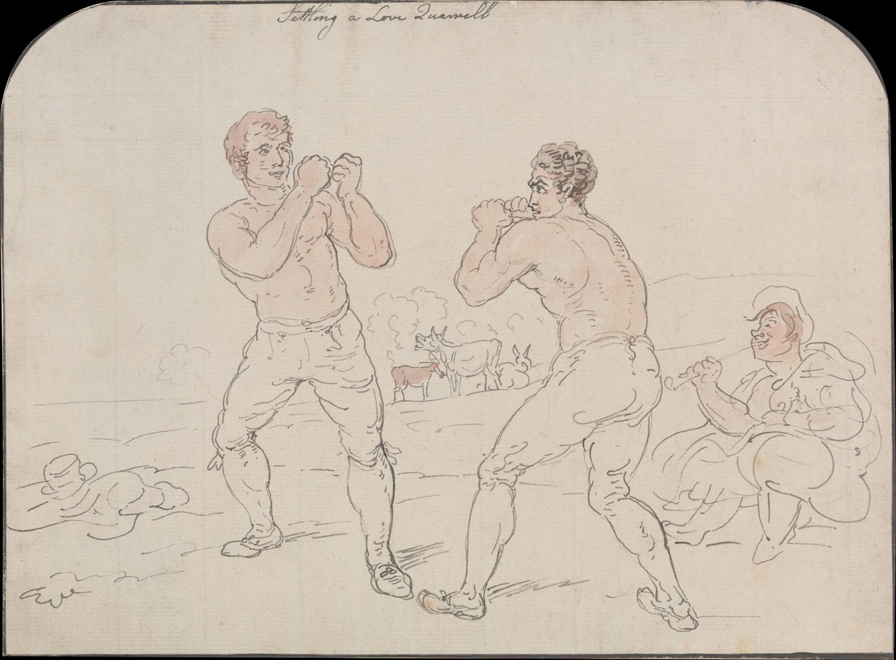 Rozstrzyganie kłótni miłosnej autorstwa Thomas Rowlandson