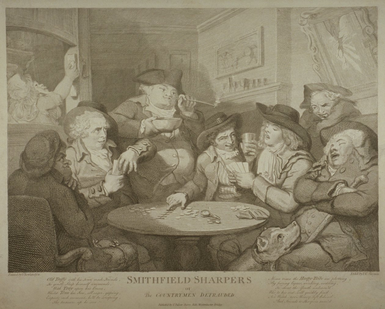 Sharpers Smithfield, czyli oszukani rodacy, c.1787 autorstwa Thomas Rowlandson