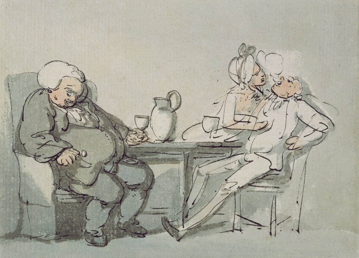 ډاکټر غالب شو (قلم او رنګ او په کاغذ باندې wc) پولی autorstwa Thomas Rowlandson