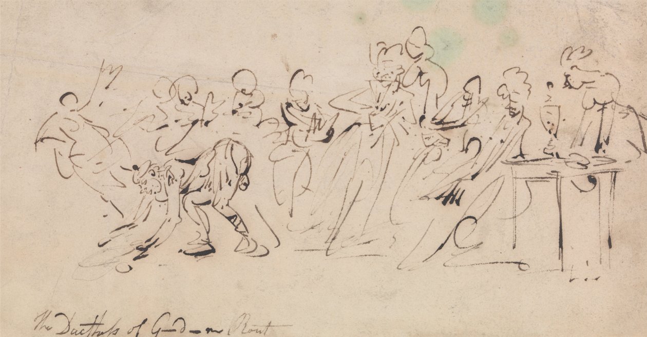 Księżna Gordons Rout autorstwa Thomas Rowlandson