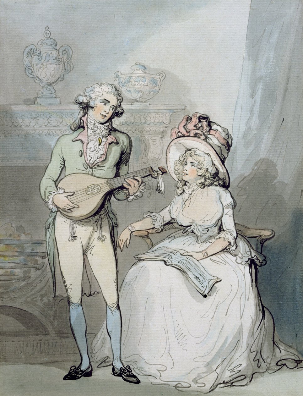 Duet autorstwa Thomas Rowlandson