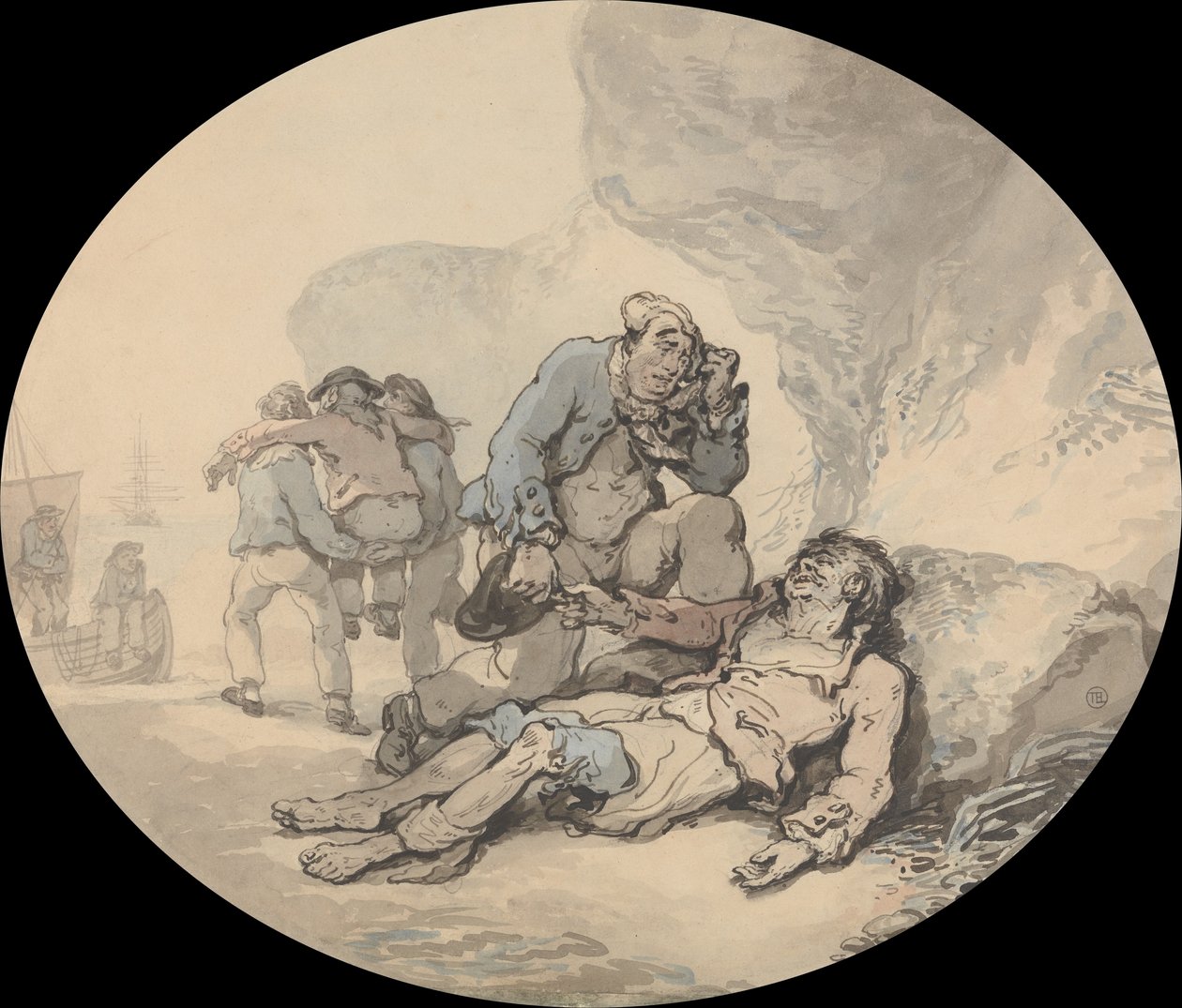 Umierający Żeglarz autorstwa Thomas Rowlandson