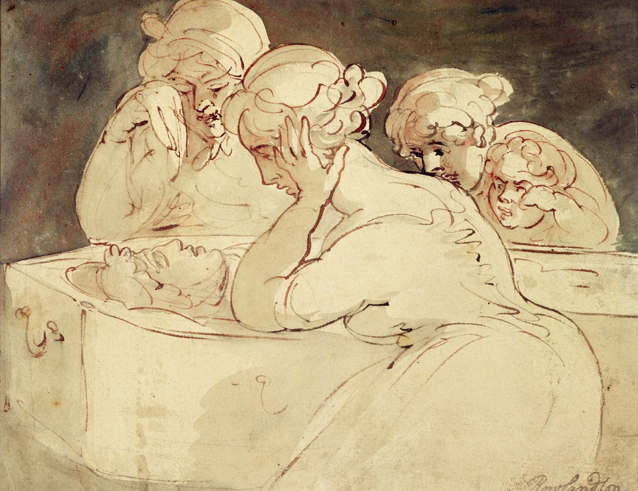Żałobnicy, 1815 autorstwa Thomas Rowlandson