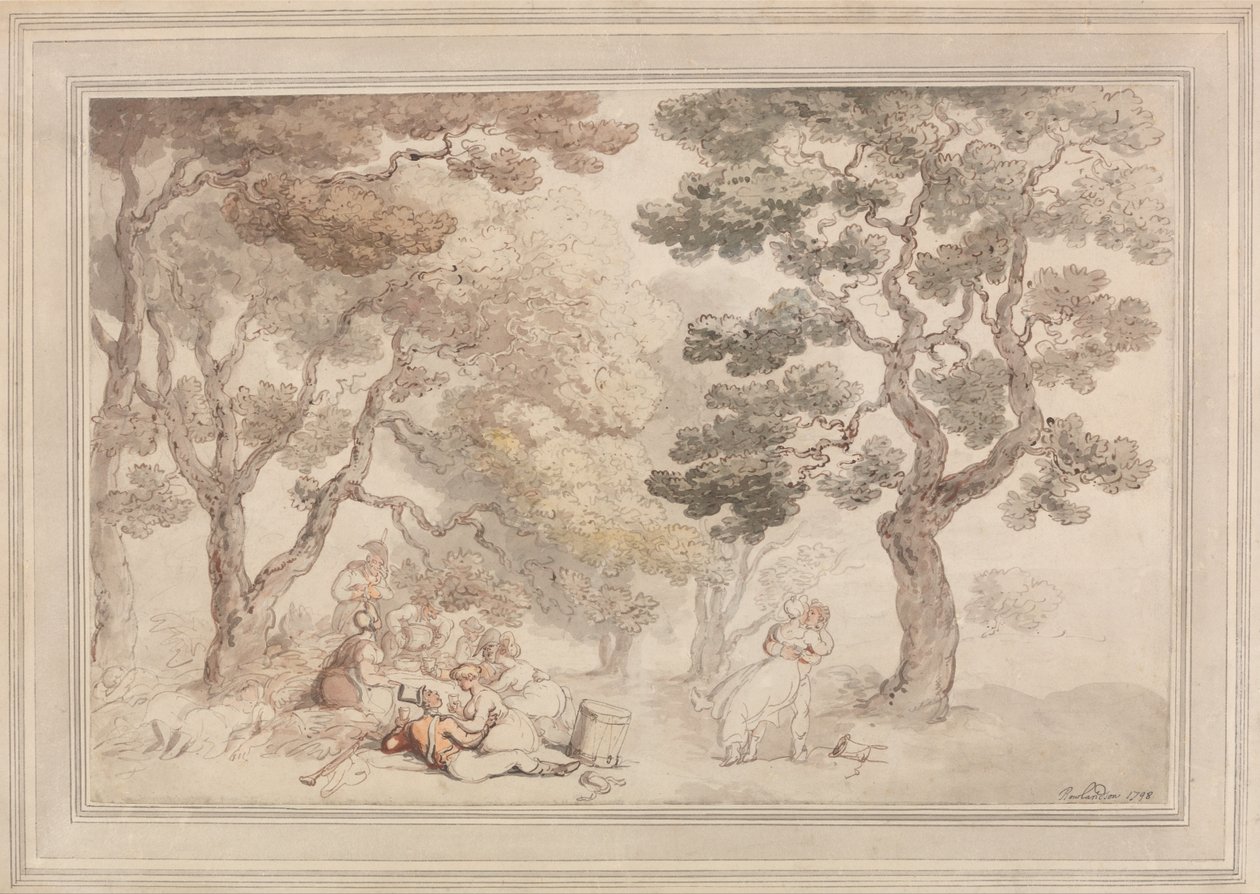 Piknik autorstwa Thomas Rowlandson