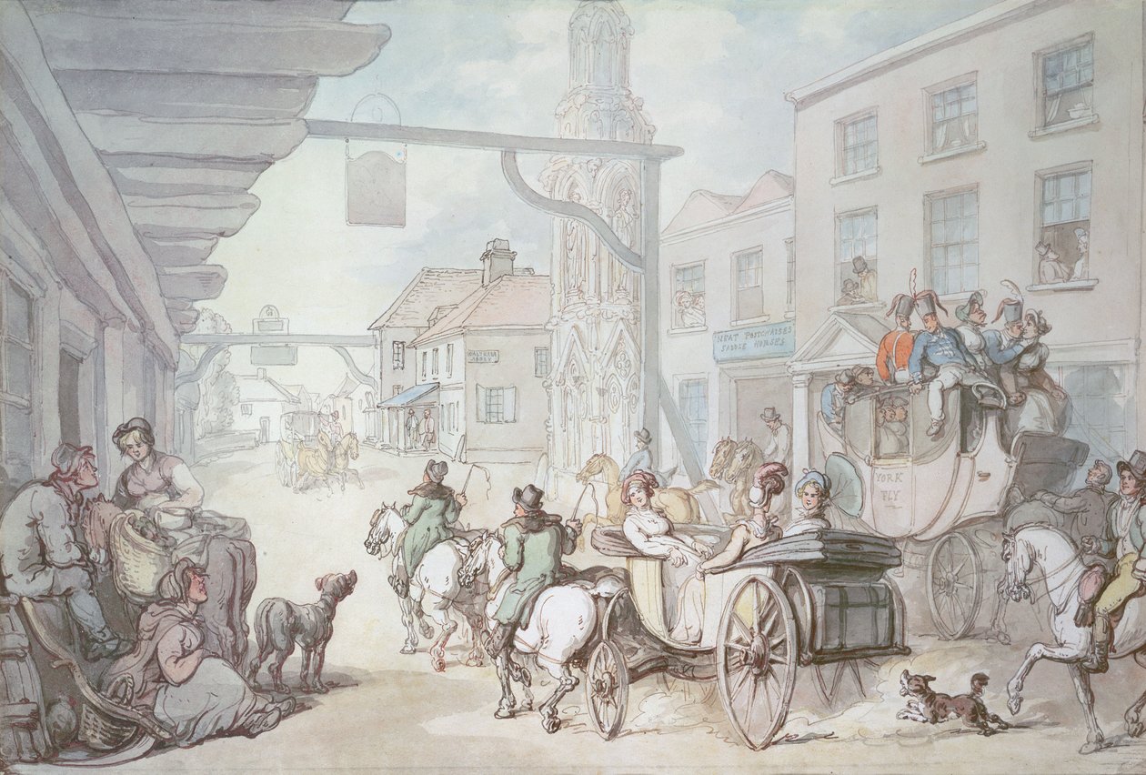 Leżak pocztowy autorstwa Thomas Rowlandson