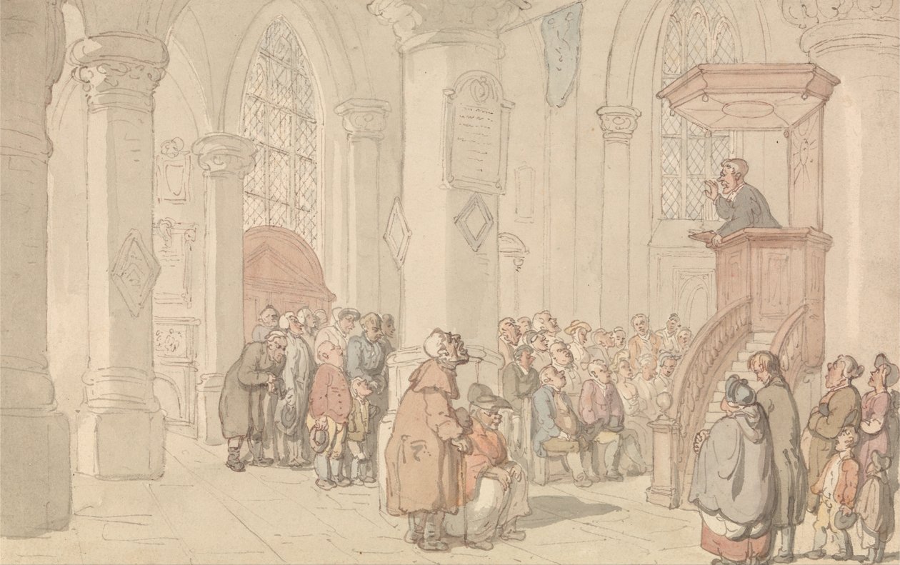 Kaznodzieja autorstwa Thomas Rowlandson