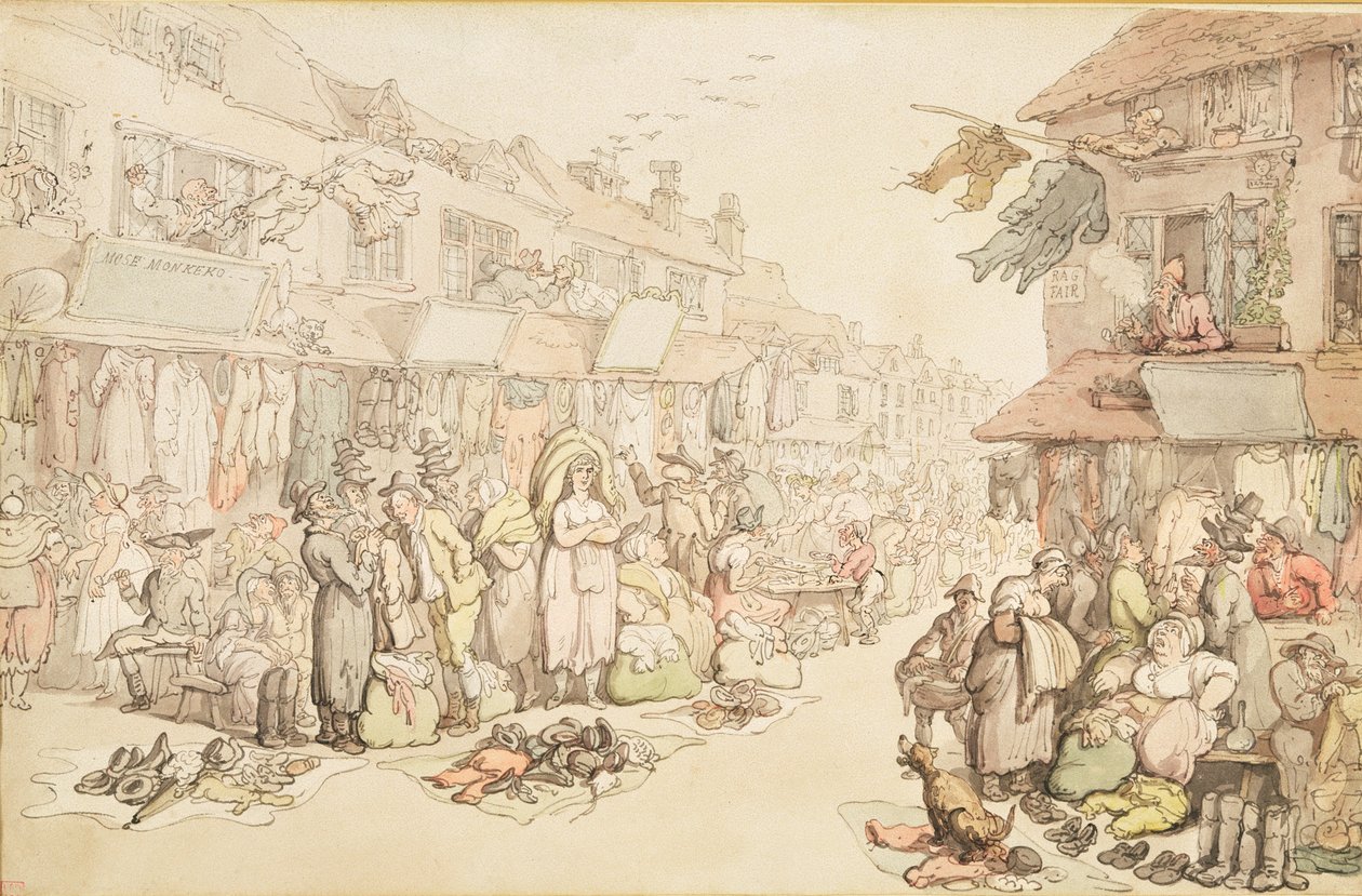 The Rag Fair поли autorstwa Thomas Rowlandson