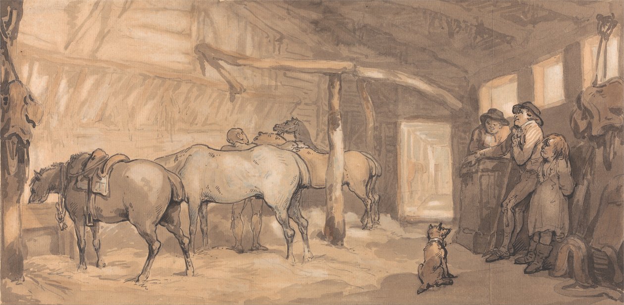 Stajnia Karczmy autorstwa Thomas Rowlandson