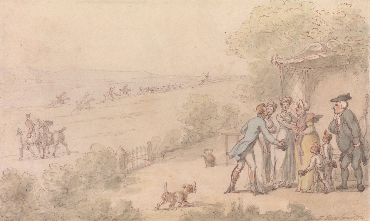 Wikariusz Wakefielda – wtargnięcie giermków autorstwa Thomas Rowlandson