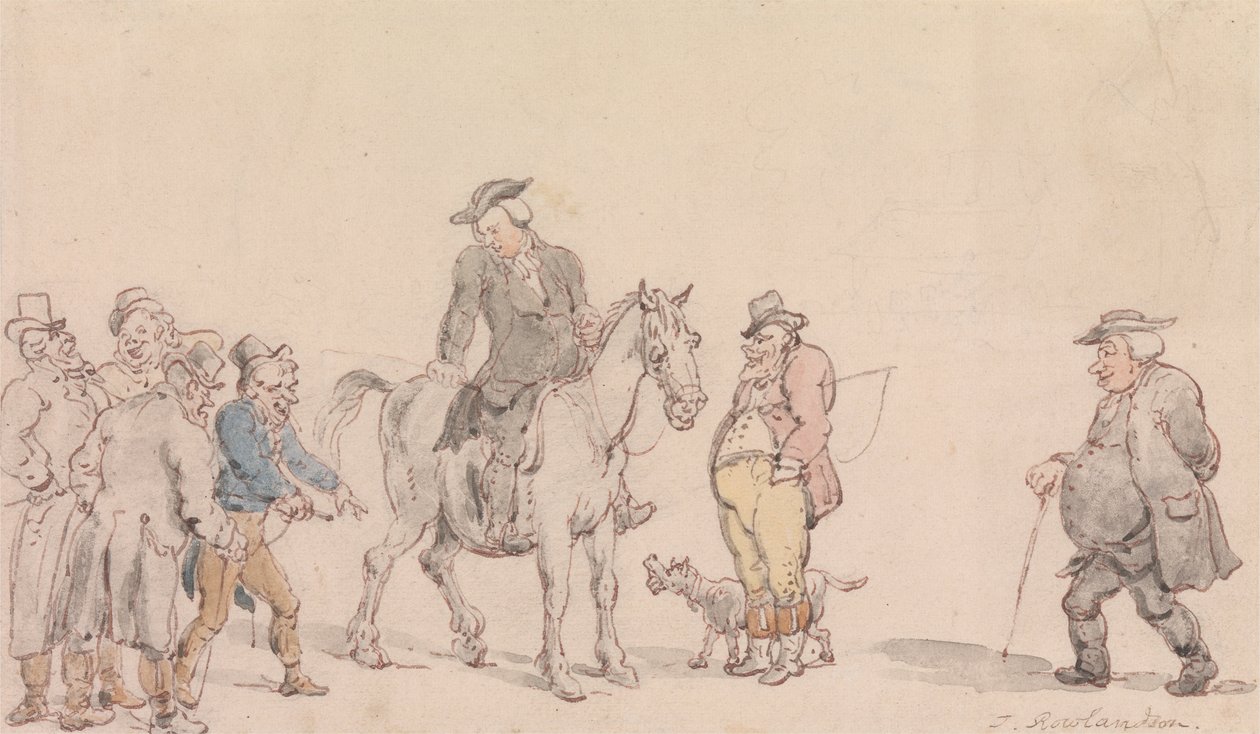 Wikariusz Wakefielda – wikariusz sprzedający swojego konia autorstwa Thomas Rowlandson