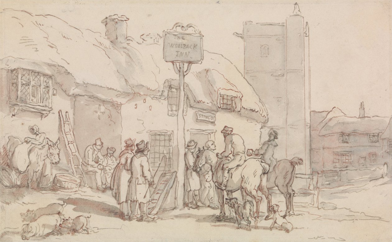 The Woolpack Inn autorstwa Thomas Rowlandson