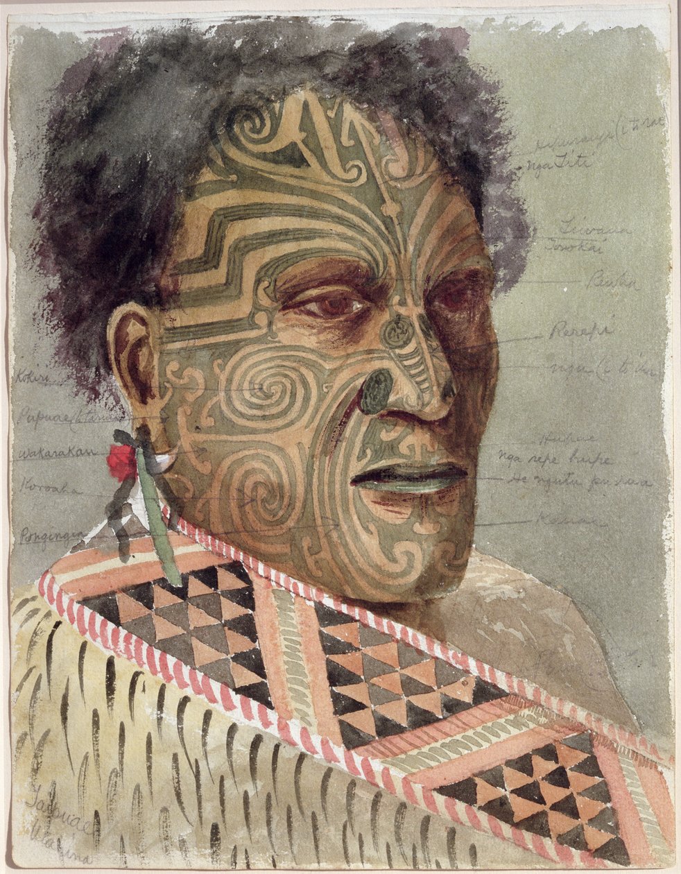 Tapuae, ok. 1900 (wc na papierze) autorstwa Thomas Ryan