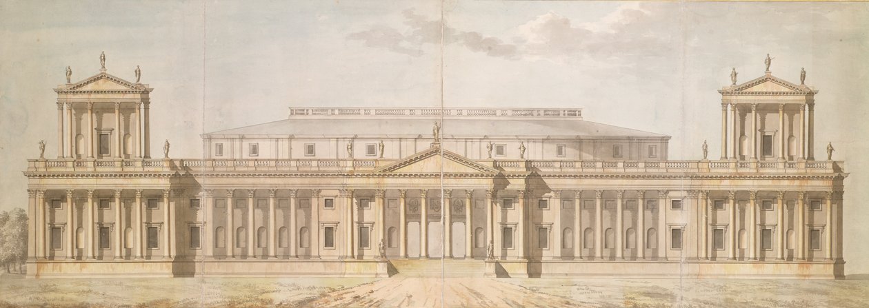 Sandby, Thomas (1721-98): Projekt Narodowego Mauzoleum autorstwa Thomas Sandby