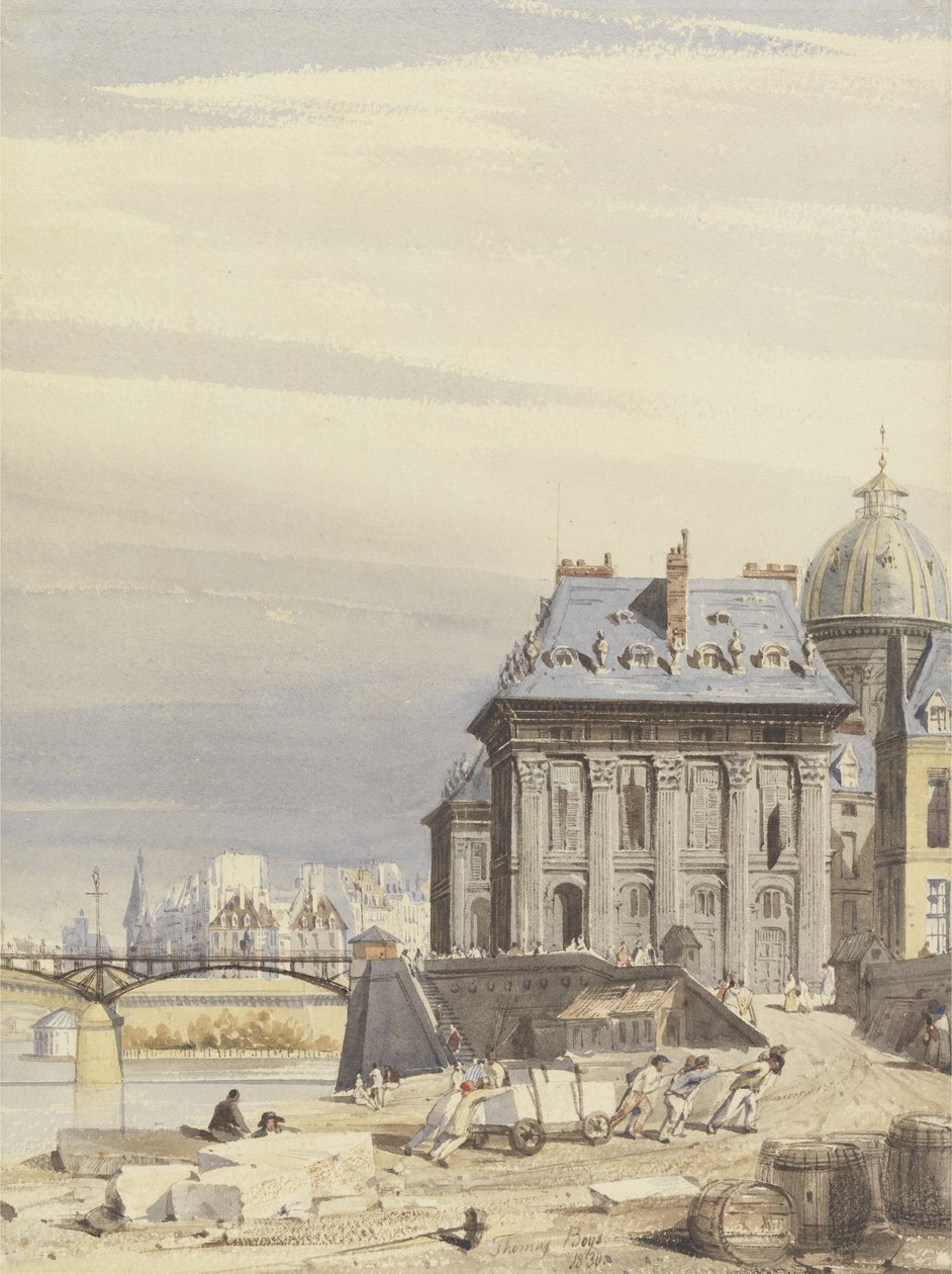 Instytut Francji, Paryż, 1830 autorstwa Thomas Shotter Boys