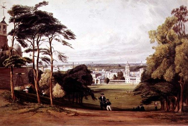 Londyn z Greenwich, 1842 autorstwa Thomas Shotter Boys