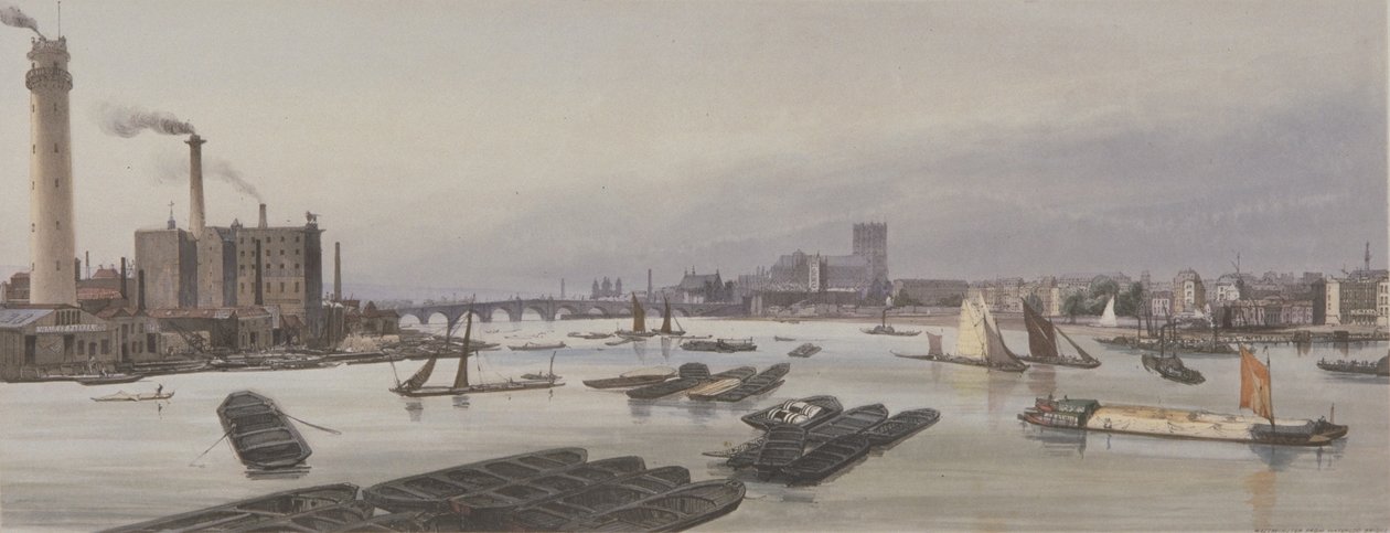 Tamiza w Westminster, 1842 autorstwa Thomas Shotter Boys