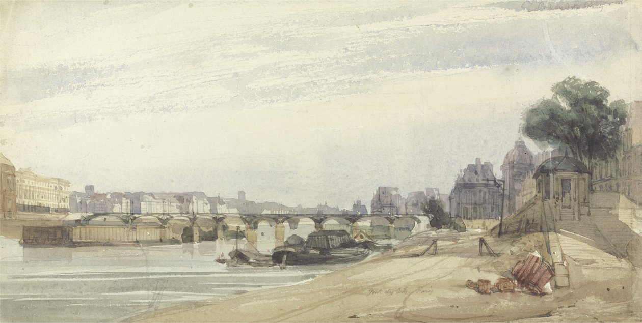 Pont des Arts, Paryż autorstwa Thomas Shotter Boys