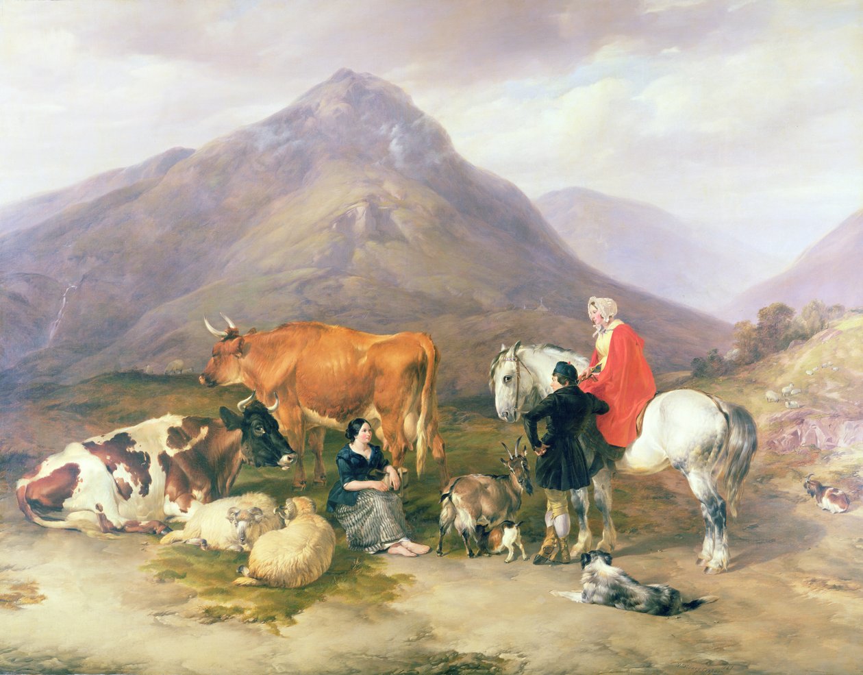 Wśród gór w Cumberland autorstwa Thomas Sidney Cooper