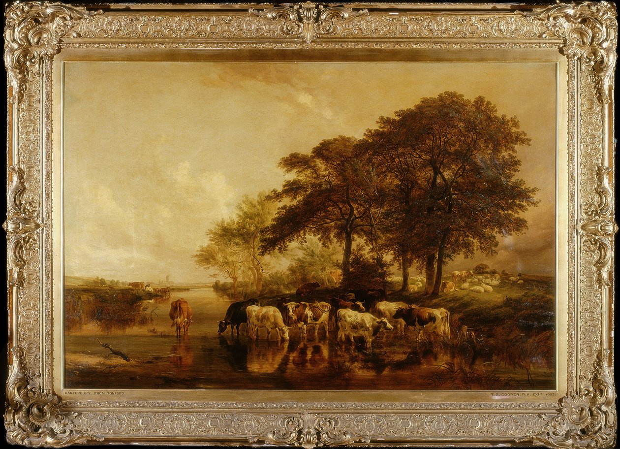 Canterbury z Tonford (olej) autorstwa Thomas Sidney Cooper