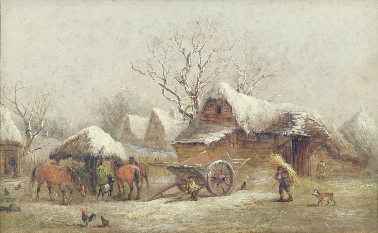 Zimowa scena w obejściu autorstwa Thomas Smythe