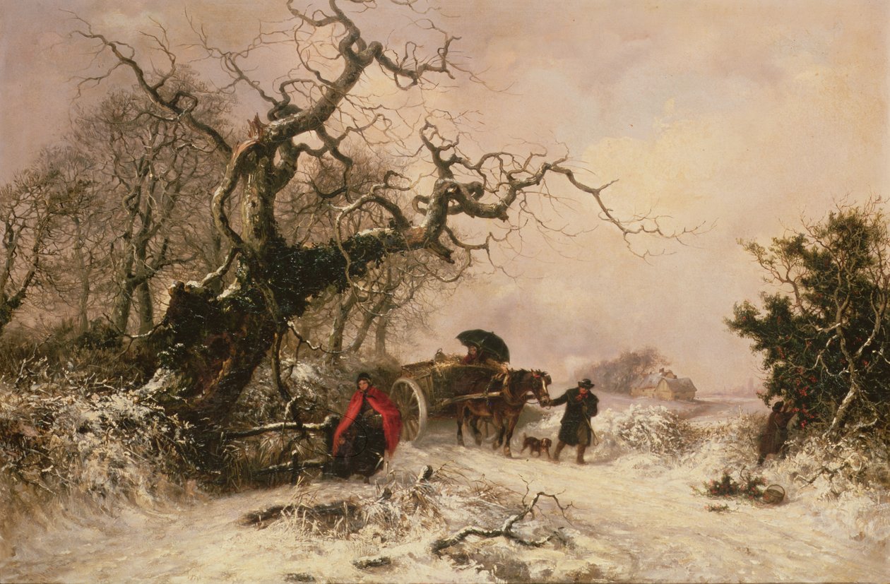 Powrót do domu zimą autorstwa Thomas Smythe