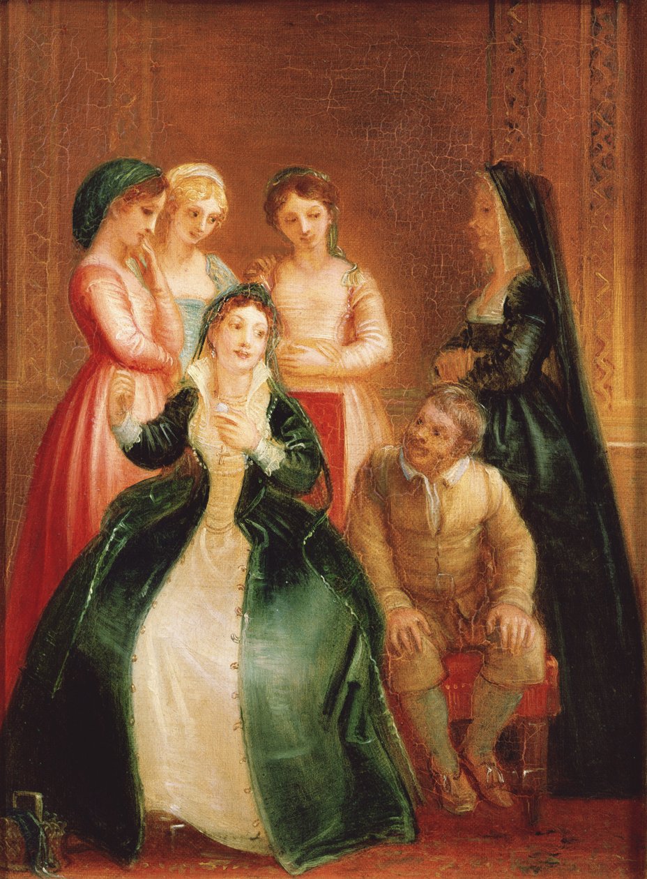 Sancho Pansa i księżna, koniec XVIII lub początek XIX wieku autorstwa Thomas Stothard