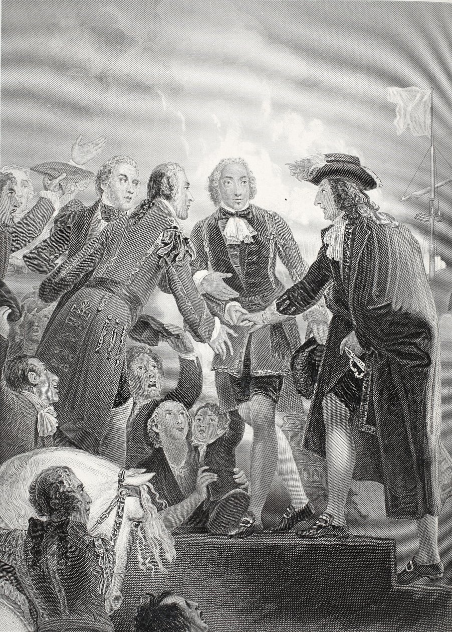 Lądowanie Williama III w Torbay, grawerowane przez A.H. Payne autorstwa Thomas Stothard