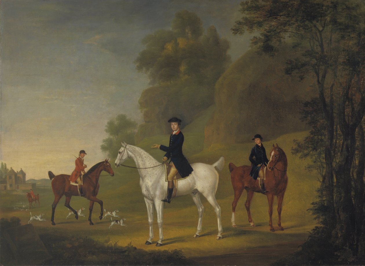 Lord Bulkeley i jego Harriers, jego Łowca John Wells i Whipper-In R. Jennings autorstwa Thomas Stringer