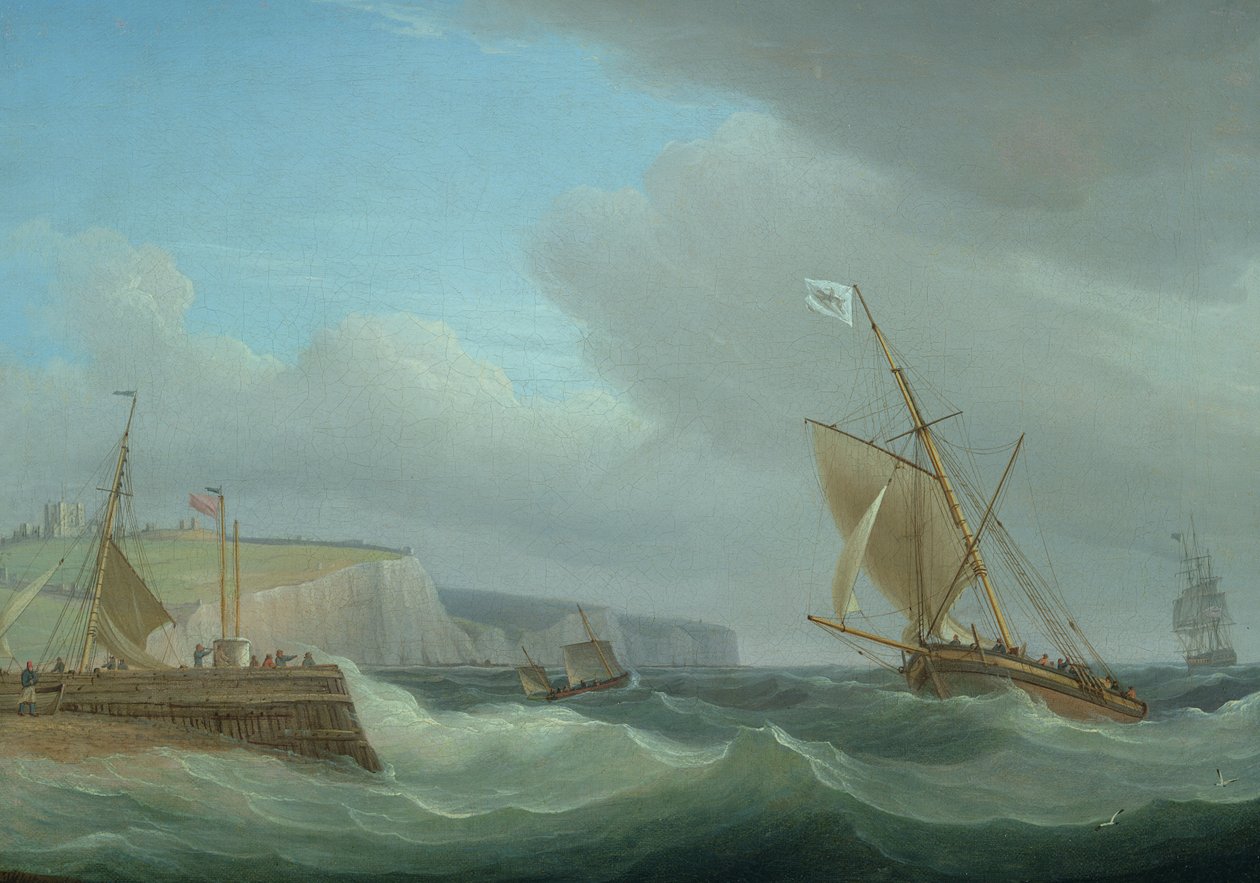 Wysyłka z Dover, ok. 1760 (patrz 444855 dla pary) autorstwa Thomas Whitcombe