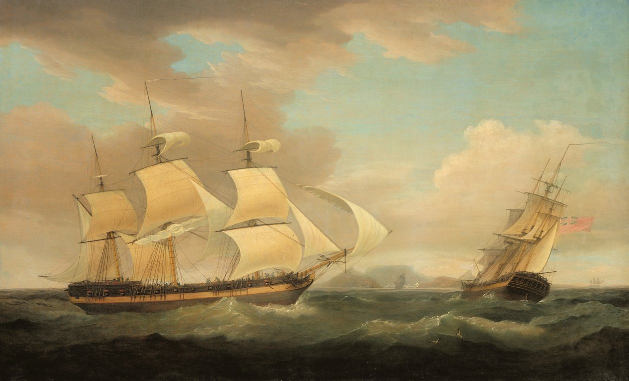 Scena wysyłki autorstwa Thomas Whitcombe