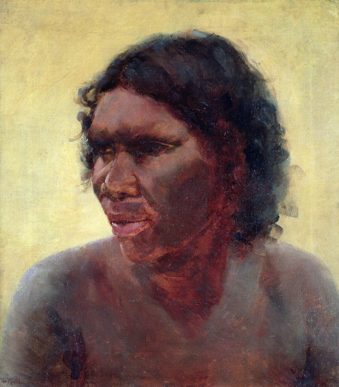 Portret Aborygena, ok.1895 autorstwa Thomas William Roberts
