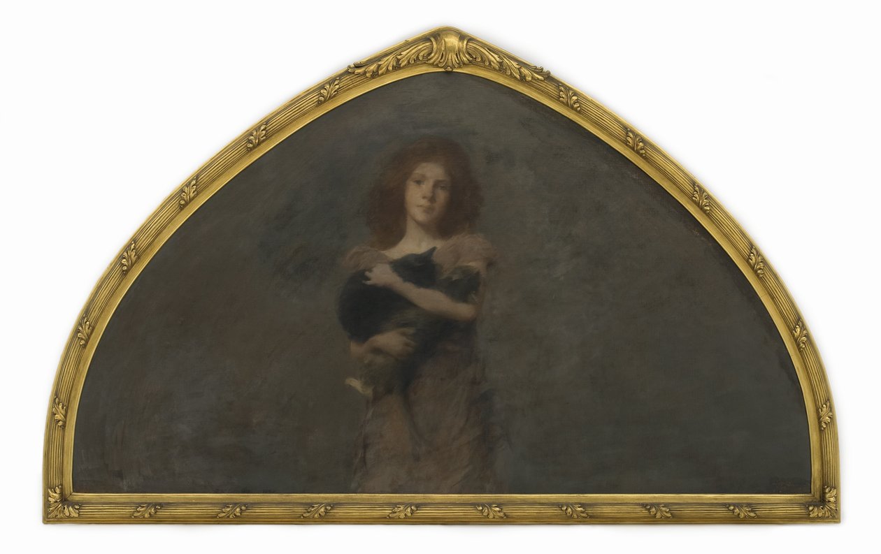 Wczesny portret córki artysty, 1893-94 autorstwa Thomas Wilmer Dewing