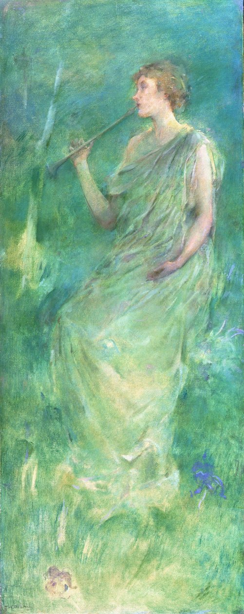 Muzyka, ok. 1890-95 autorstwa Thomas Wilmer Dewing