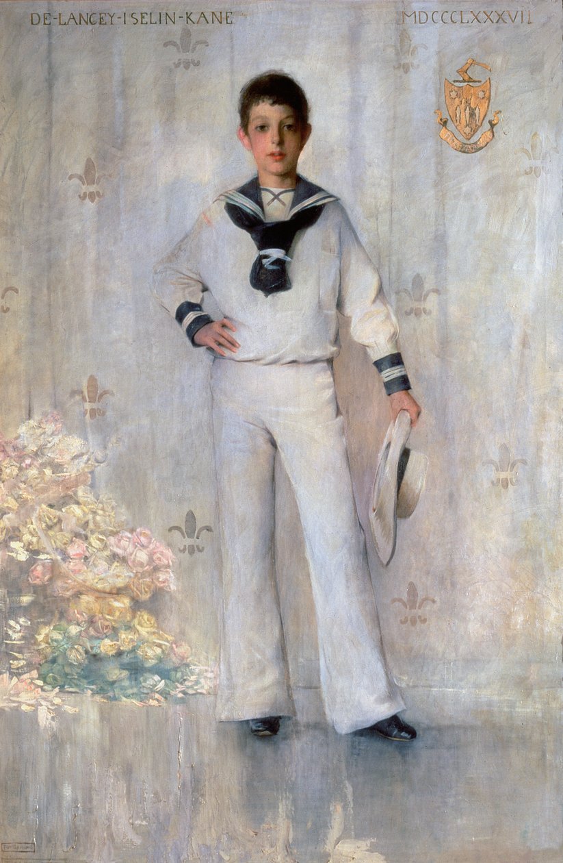Portret Delancey Iselin Kane, 1887 autorstwa Thomas Wilmer Dewing