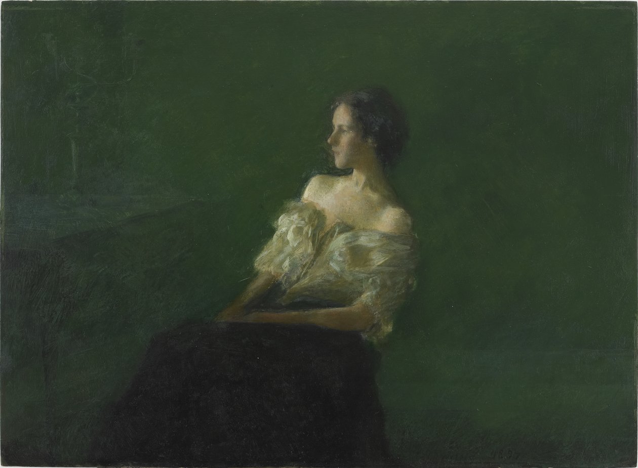 Studium siedzącej kobiety, 1897 autorstwa Thomas Wilmer Dewing