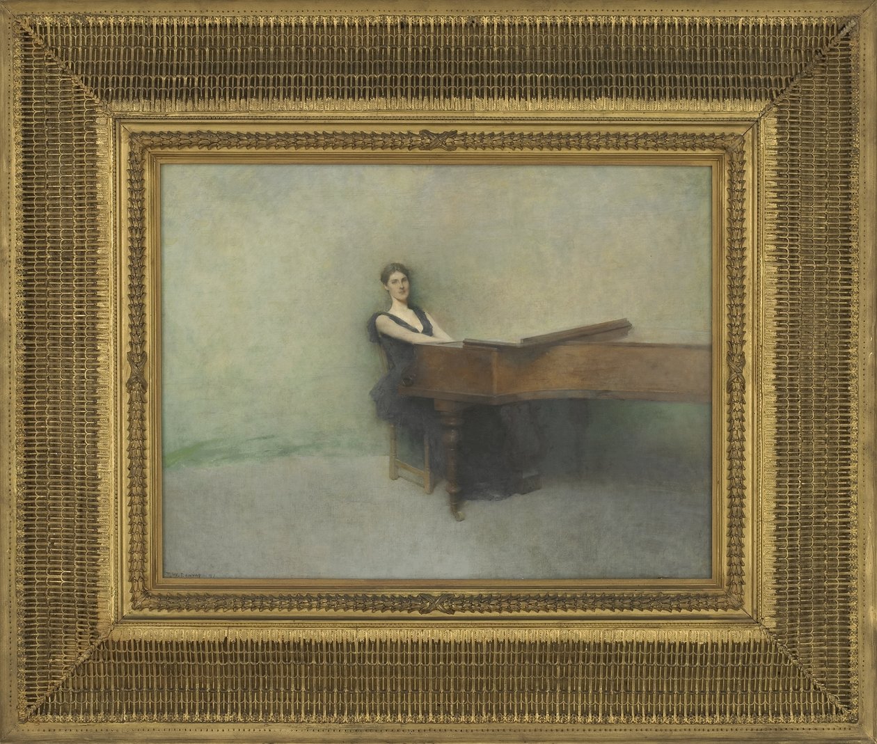 Fortepian, 1891 (olej na desce) autorstwa Thomas Wilmer Dewing