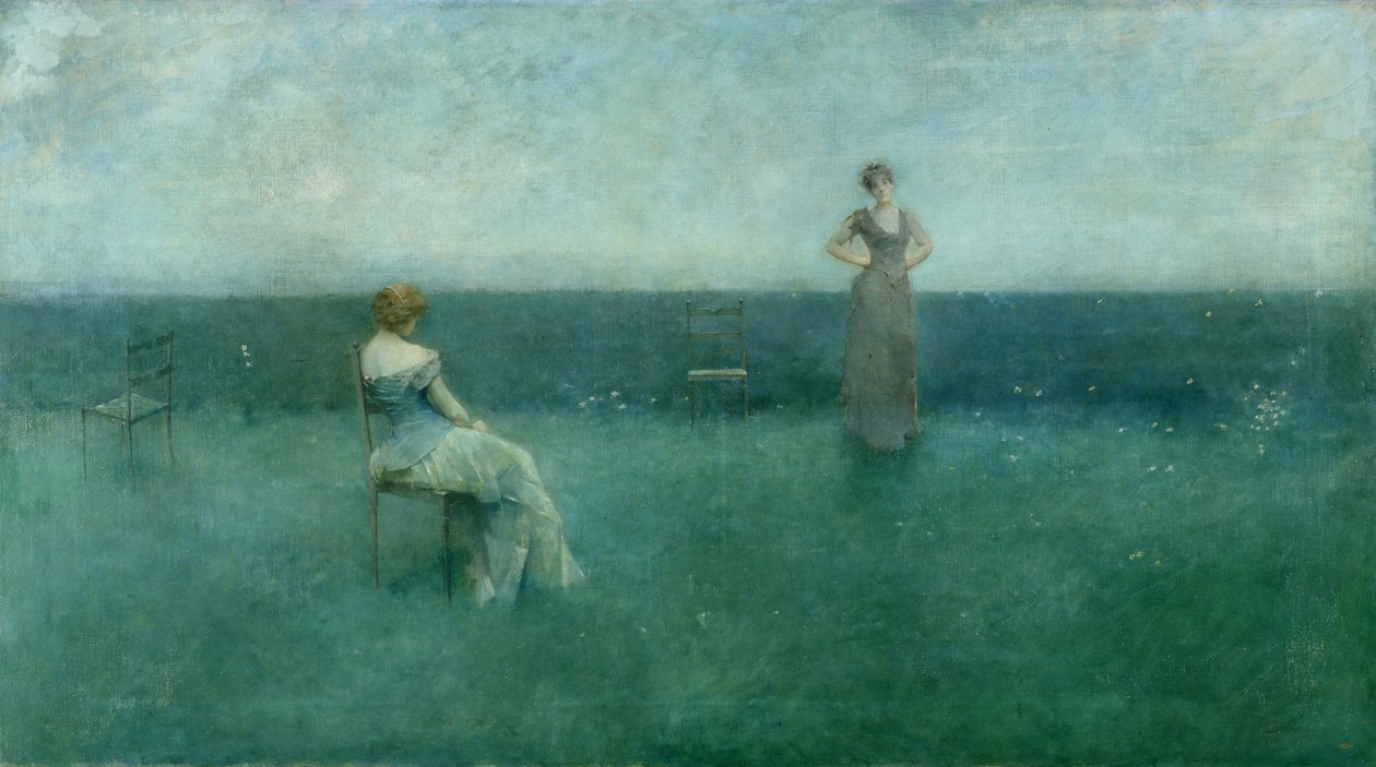 Recytacja, 1891 autorstwa Thomas Wilmer Dewing