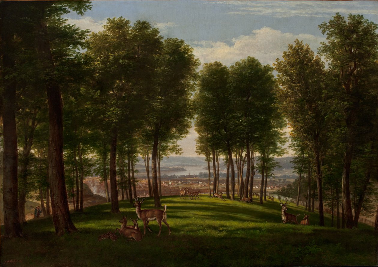 Widok na Cincinnati w stanie Ohio autorstwa Thomas Worthington Whittredge