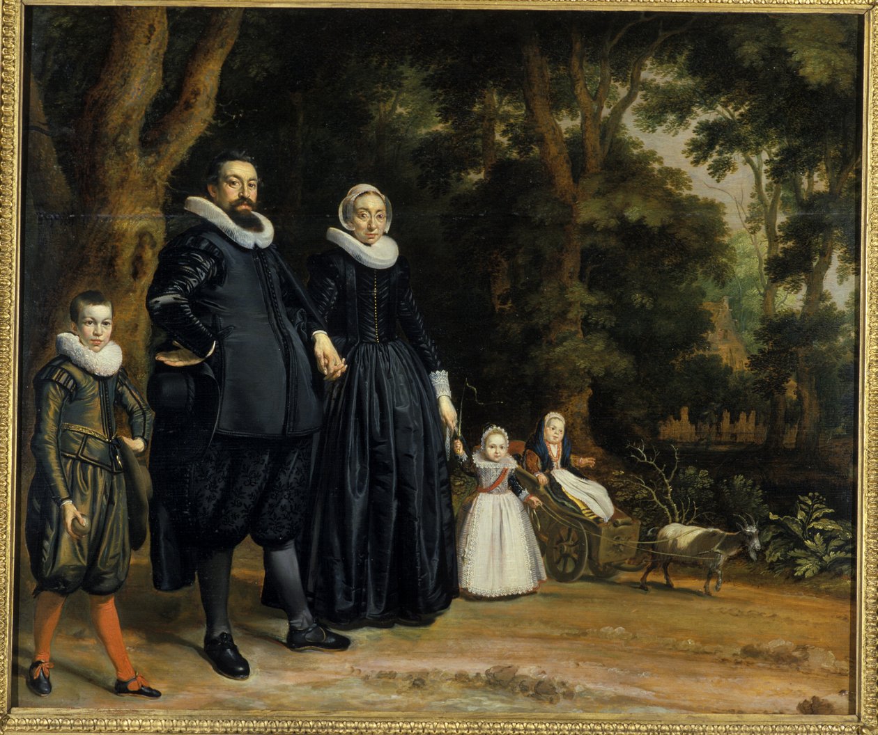 Rodzina holenderska, 1624 autorstwa Thomas de Keyser
