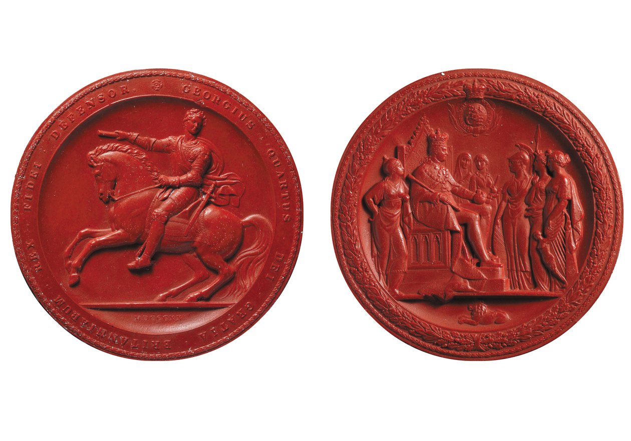 Wielka pieczęć Jerzego IV, ok. 1821 r. (wosk) autorstwa Thomas the Elder Wyon