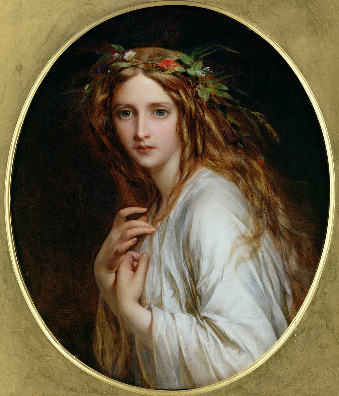 Ophelia, 1861 autorstwa Thomas Francis Dicksee
